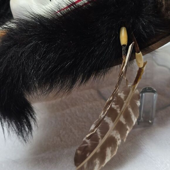 Native American Indian Spirit Mask Face Wall Hanging - minor flaws - Picture 8 of 10